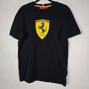 Scuderia Ferrari Cars Mens Medium Short Sleeve Black Graphic T Shirt